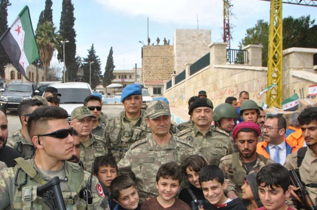 2. Ordu Komutanı Temel’den Afrin’de kardeşlik mesajı