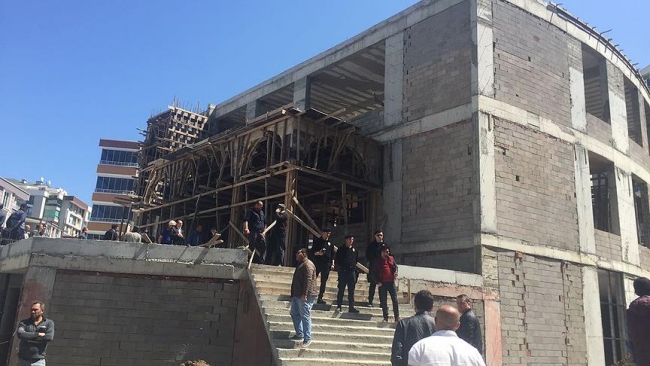 Samsun'da cami inşaatında çökme: 3 ölü, 3 yaralı