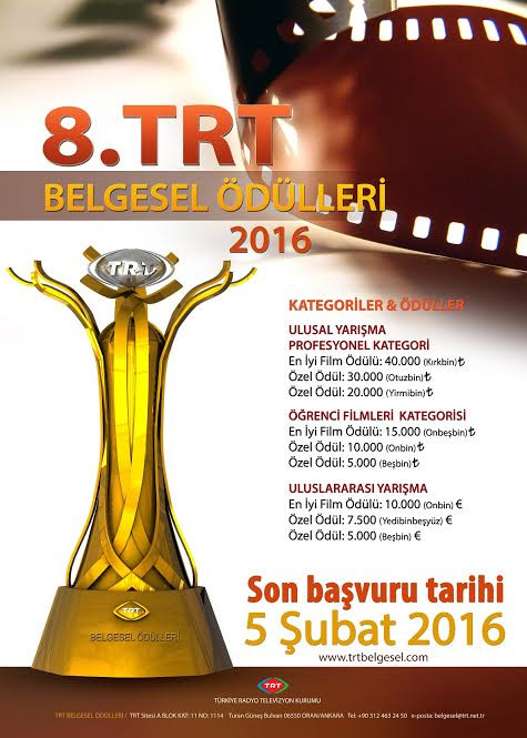 TRT Belgesel Ödülleri’ne başvurular başladı