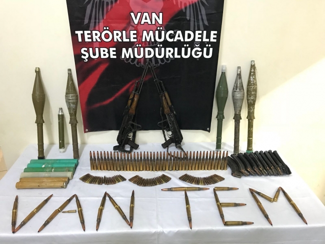 Van’da PKK'ya ait mühimmat ele geçirildi