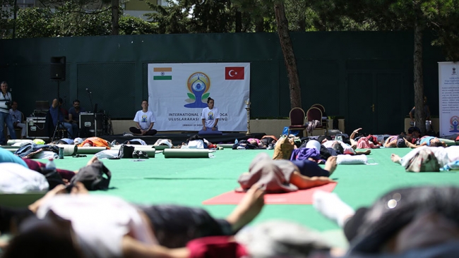 Ankara’da “Uluslararası Yoga Günü” etkinliği düzenlendi
