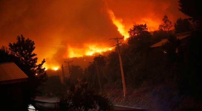 Şilideki orman yangınları kontrol altına alınamıyor
