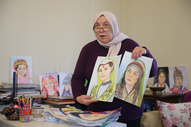 "Ressamlık" hayalini emekli olunca gerçekleştirdi