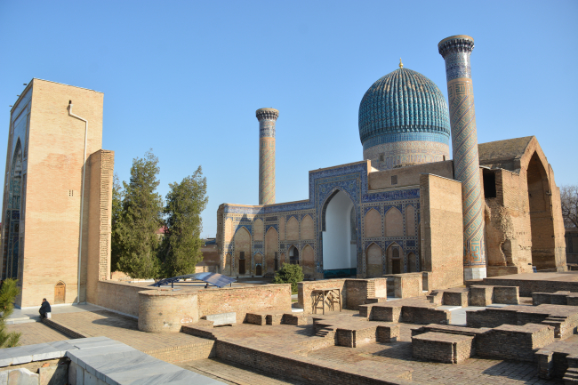 Θέα από τον τάφο του Gur-i Emir, δηλαδή τον τάφο του Emir Timur.  |  Φωτογραφία: Α.Α