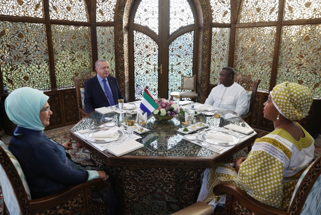 Cumhurbaşkanı Erdoğan, Sierra Leone Cumhurbaşkanı Bio ile görüştü
