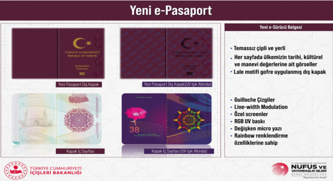 İşte yerli pasaport ve sürücü belgesi