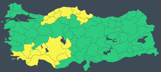 17 il için 'sarı' uyarı: Fırtına ve sağanağa dikkat
