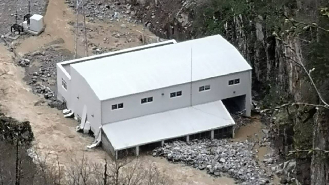 Dereli'de taşkın: Yol çöktü, köprü hasar gördü