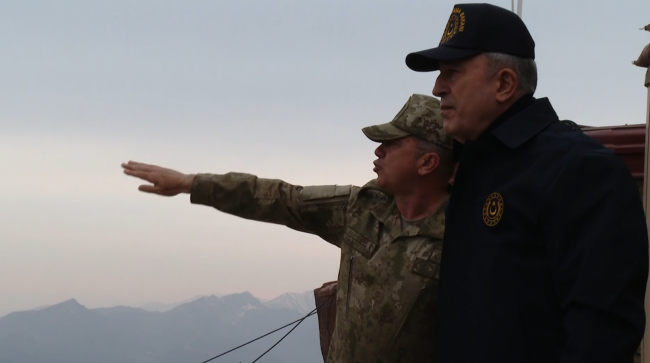 Bakan Akar: Operasyonun başarıyla tamamlanmasıyla hudut hattını kilitleyeceğiz