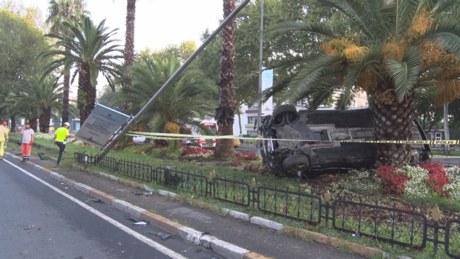 Kazaya neden olan aracın ibresi 130 kilometrede takılı kaldı