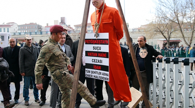 Şehit Halisdemir davası öncesi protesto