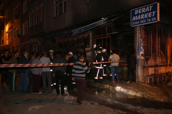 İstanbul Bağcılar'da bir işyeri yandı