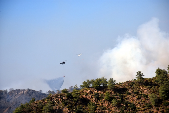 Marmaris'te orman yangını