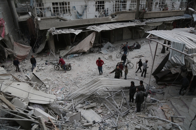 Esed rejimi ve destekçileri'nin 2017 yılı Doğu Guta Bilançosu