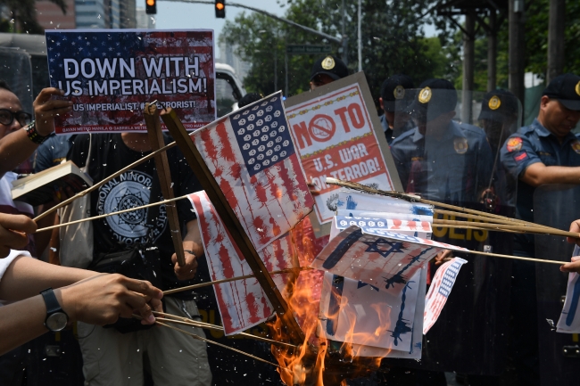 Filipinler'de İsrail ve ABD protestosu