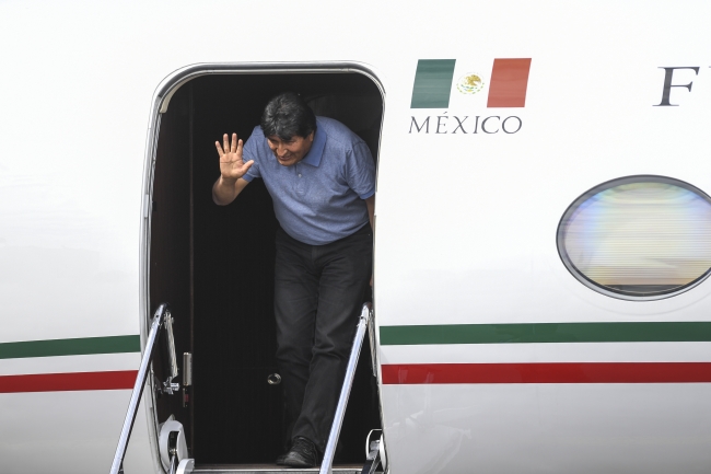 Bolivya Devlet Başkanı Evo Morales, istifa ederek Meksika'ya sığındı. Fotoğraf: AFP