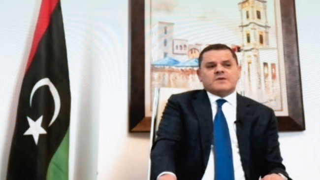 Libya'yı 24 Aralık 2021'e kadar yönetecek Abdülhamit Dubeybe. Fotoğraf: Al-Hurra