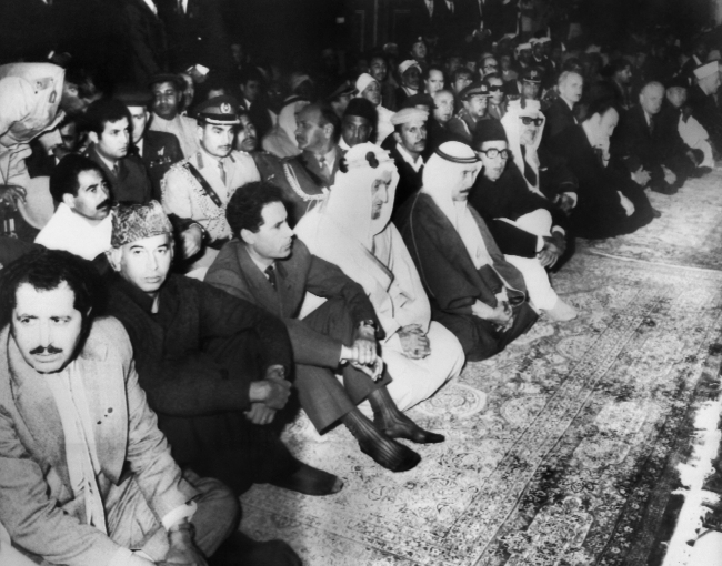 Suudi Arabistan Kralı Faysal bin Abdülaziz Lahor'da. 1974. Fotoğraf: AFP