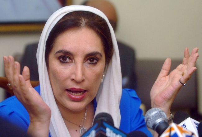 Eski Pakistan Başbakanı Benazir Butto. Fotoğraf: AFP