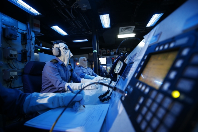 Türk savaş gemilerinden hava savunma atışı