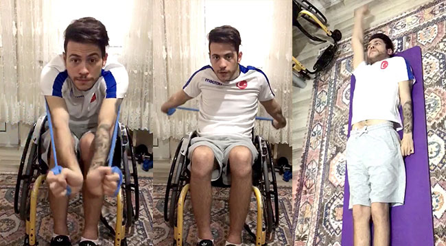 Engelli sporcuları koronavirüs de durduramadı