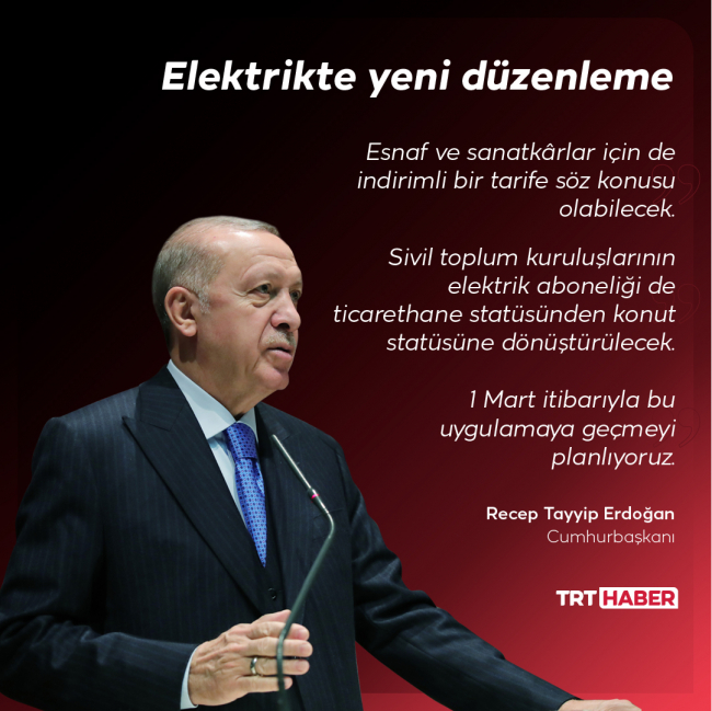 Elektrikte yeni uygulamaya 1 Mart'ta geçilecek