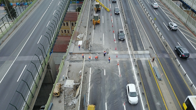 Haliç Köprüsü'nde 7 gün sürecek çalışmalar başladı