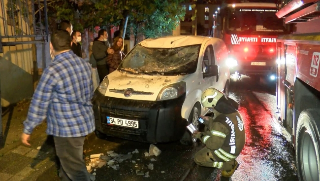 Ümraniye'de yangın çıkan iş yerinde patlama: 1 yaralı