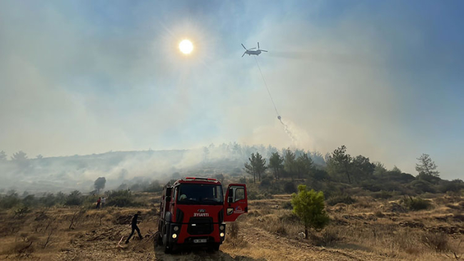 Mersin'de orman yangını yerleşim yerlerini tehdit ediyor: 30 ev boşaltıldı