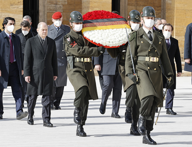 Almanya Başbakanı Scholz Ankara'da