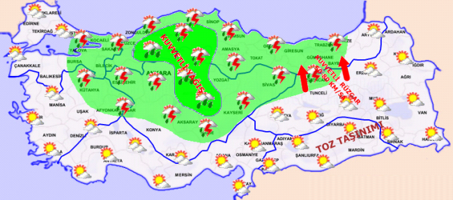 Güneydoğu Anadolu için toz taşınımı uyarısı