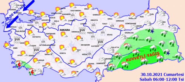 Meteoroloji'den 10 il için sarı uyarı