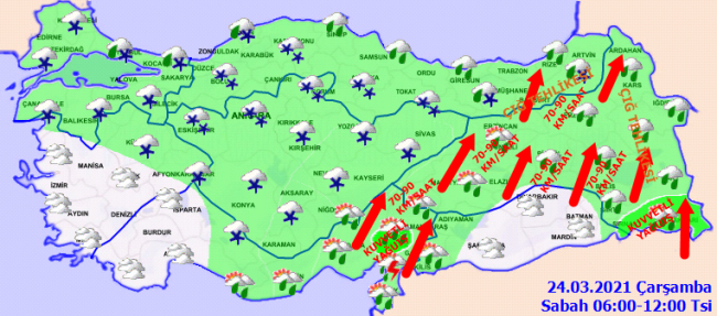 Yurt genelinde kar yağışı etkili olacak
