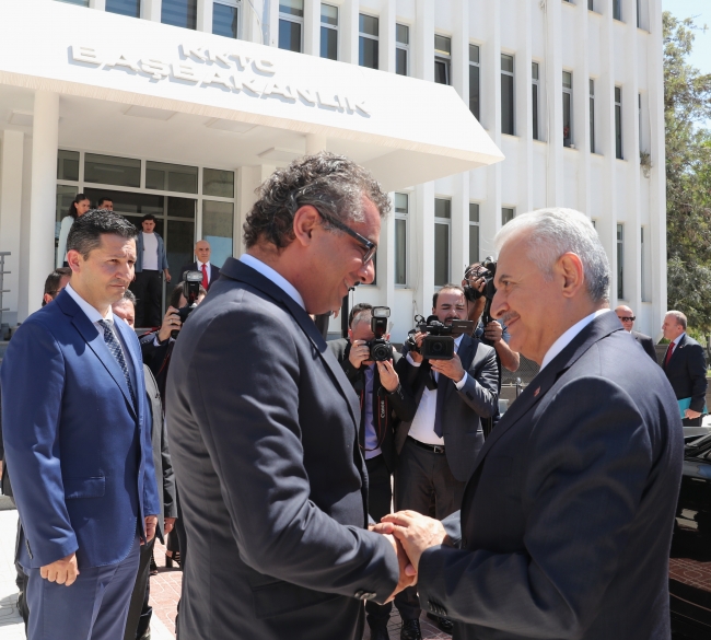 TBMM Başkanı Yıldırım, KKTC Başbakanı Erhürman ile görüştü