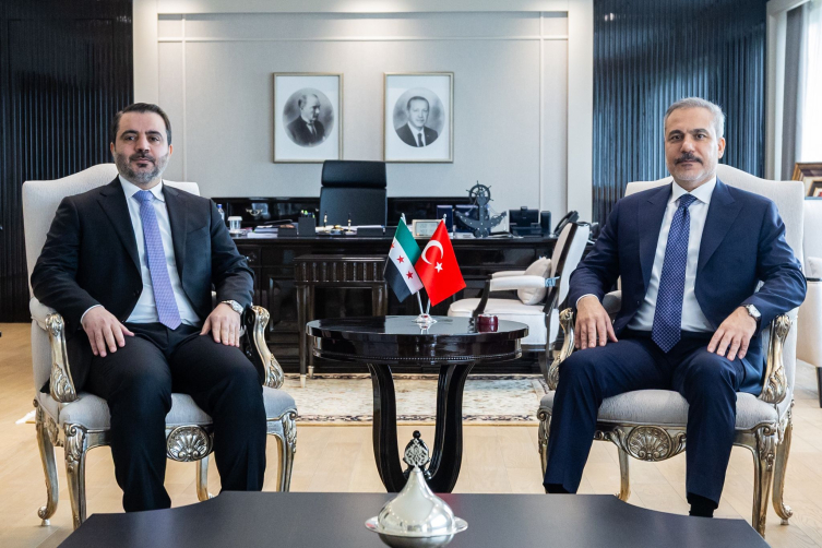 Bakan Fidan, Suriyeli mevkidaşı Şeybani'yi ağırladı