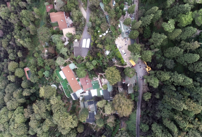 Adnan Oktar'ın villasında yıkım çalışmaları sürüyor