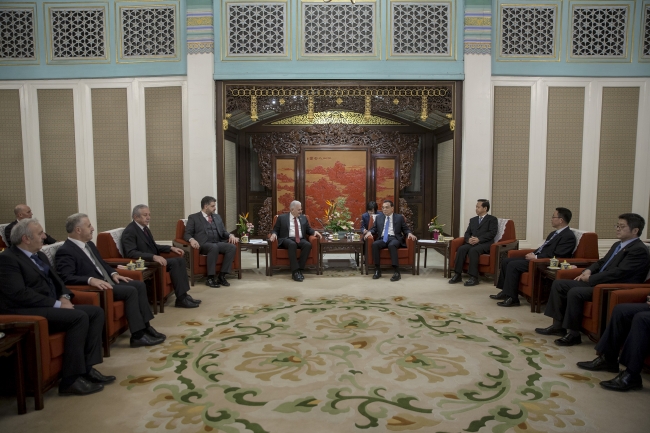 TBMM Başkanı Yıldırım, Çin Başbakanı Kıçiang ile görüştü