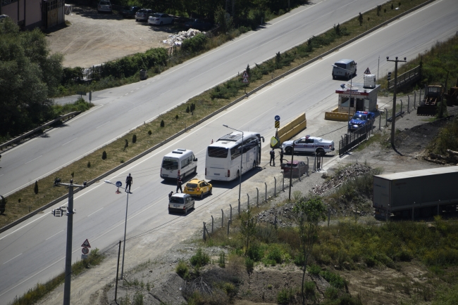 Kastamonu'da Sikorsky ile trafik denetimi