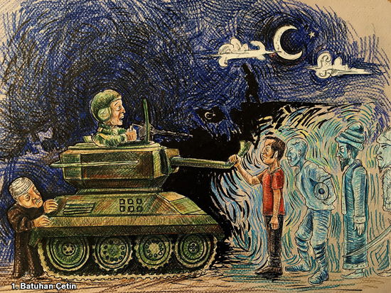 15 Temmuz karikatür ödülleri sahiplerini buldu