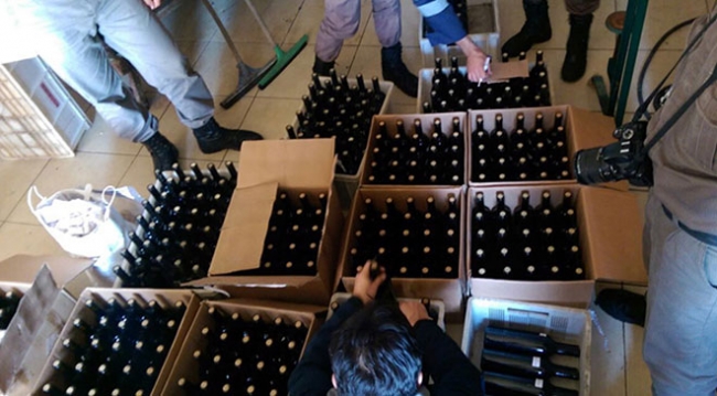 Jandarmadan kaçak ve sahte içki operasyonu