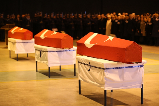 Isparta şehitlerine veda