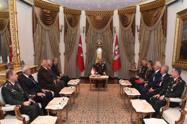 KKTC'nin Ankara Büyükelçisi Korkut'tan, Orgeneral Güler'e ziyaret