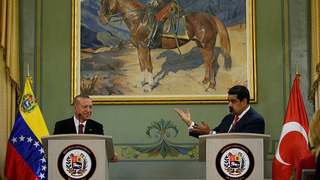 Cumhurbaşkanı Erdoğan Venezuela'da ortak basın toplantısında konuştu
