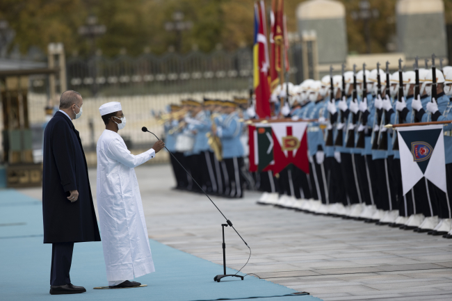 Cumhurbaşkanı Erdoğan, Çad Geçiş Dönemi Devlet Başkanı Itno'yu karşıladı