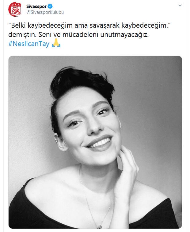 Kulüplerden Neslican Tay'a veda mesajı