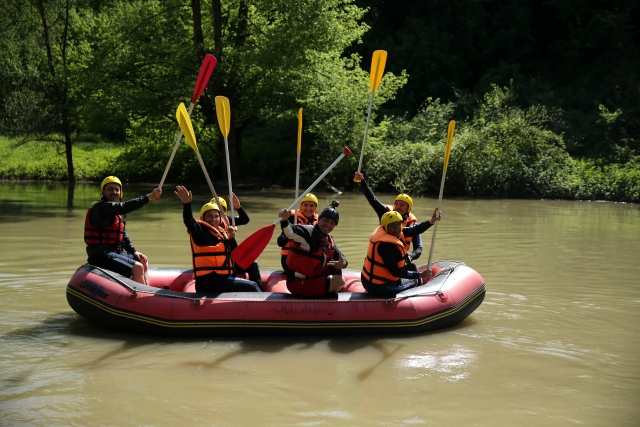 Düzce'de rafting keyfi