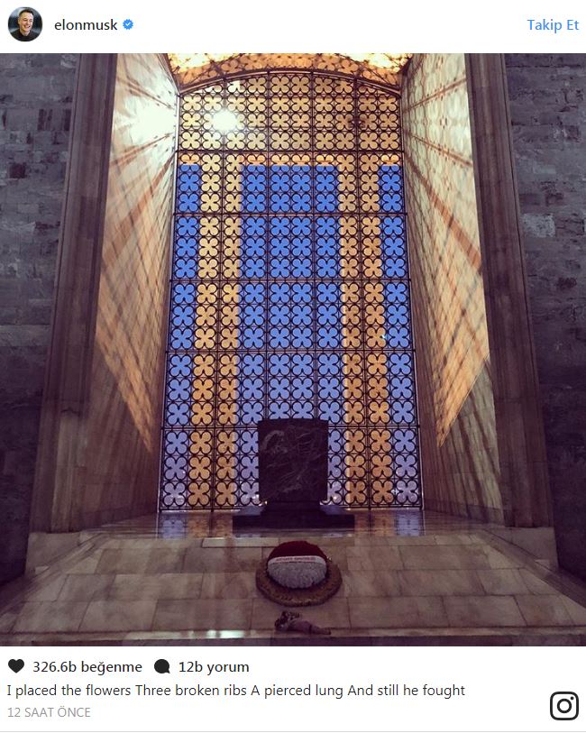 Musk'ın Anıtkabir paylaşımına en dikkat çeken yorum Madonna'dan