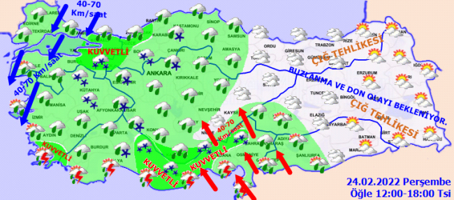 21 il için 'sarı' uyarı: Fırtına ve sağanağa dikkat