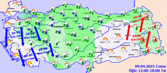 Karla karışık yağmur ve kar etkili olacak