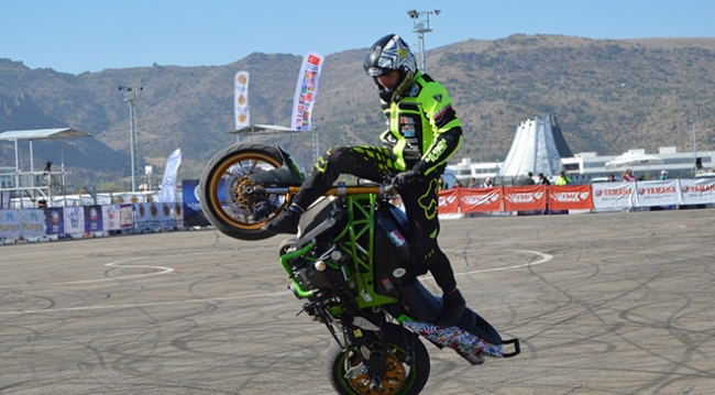 Motosiklette Avrupa Akrobasi Şampiyonası final yarışları başladı